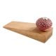 2 Pieces Red And Black Etched Ceramic Wooden Door Stopper